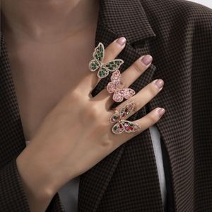 Beautiful butterfly rings